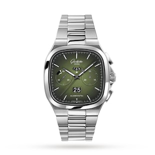 Glashutte Original Vintage Seventies  Panorama Date 40mm Mens Watch - Stainless Steel Strap