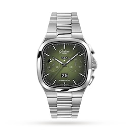 17140450 - Vintage Seventies Panorama Date 40mm Mens Watch - Stainless Steel Strap