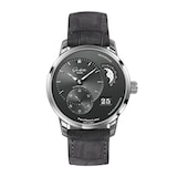 Glashutte Original PanoMaticLunar 40mm Mens Watch Grey Alligator Strap