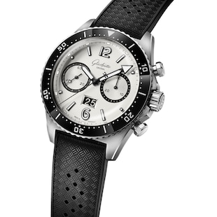 Glashutte Original SeaQ Chronograph 43mm Mens Watch Rubber Strap