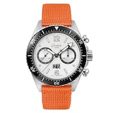 Glashutte Original SeaQ Chronograph 43mm Mens Watch - Fabric Orange Strap