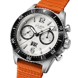 Glashutte Original SeaQ Chronograph 43mm Mens Watch - Fabric Orange Strap