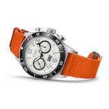 Glashutte Original SeaQ Chronograph 43mm Mens Watch - Fabric Orange Strap