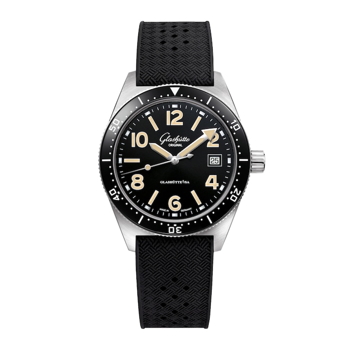 Glashutte Original SeaQ 39.5mm Mens Watch Black