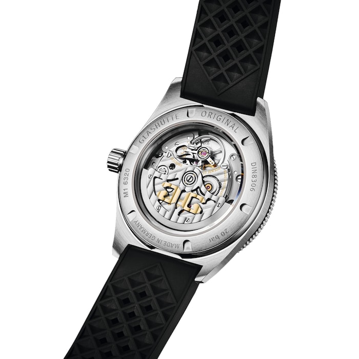 Glashutte Original SeaQ 39.5mm Mens Watch Black