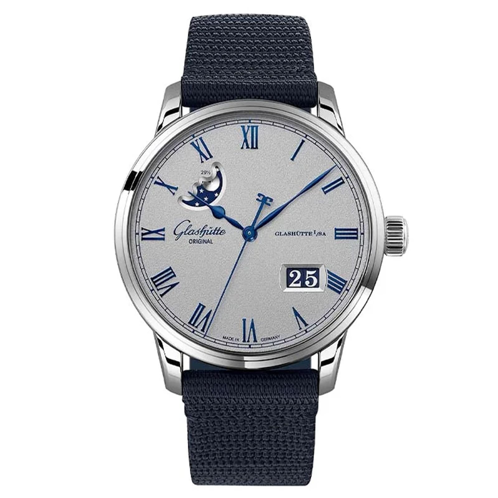 Glashutte Original Senator Excellence Panorama Date Moon Phase 40mm Mens Watch Grey