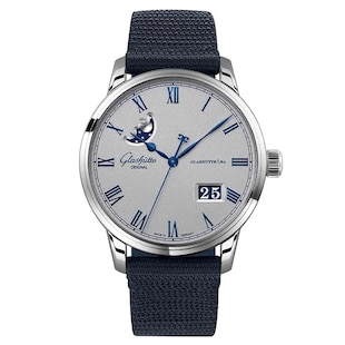 Glashutte Original Senator Excellence Panorama Date Moon Phase 40mm Mens Watch Grey