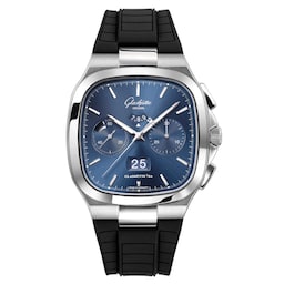 17140505 - Seventies Chronograph Panorama Date 40mm Mens Watch Blue