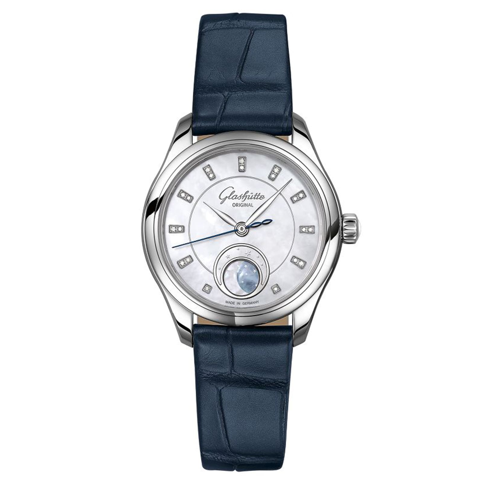 Glashutte Original Serenade Luna 32.5mm Ladies Watch Mother Of Pearl