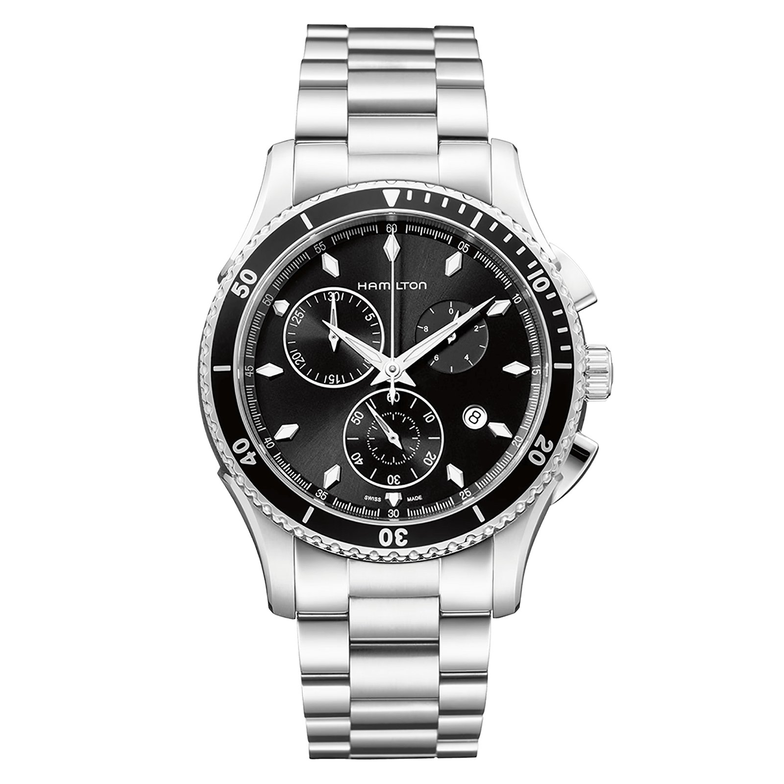 Hamilton Jazzmaster Seaview Chrono Quartz 44mm Mens Watch