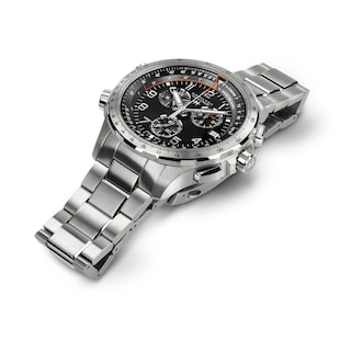 Hamilton Khaki Aviation X-Wind GMT Chrono Quartz 46mm Mens Watch Black