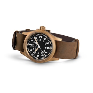 Hamilton Khaki Field Mechanical Bronze 38mm Mens Watch Black