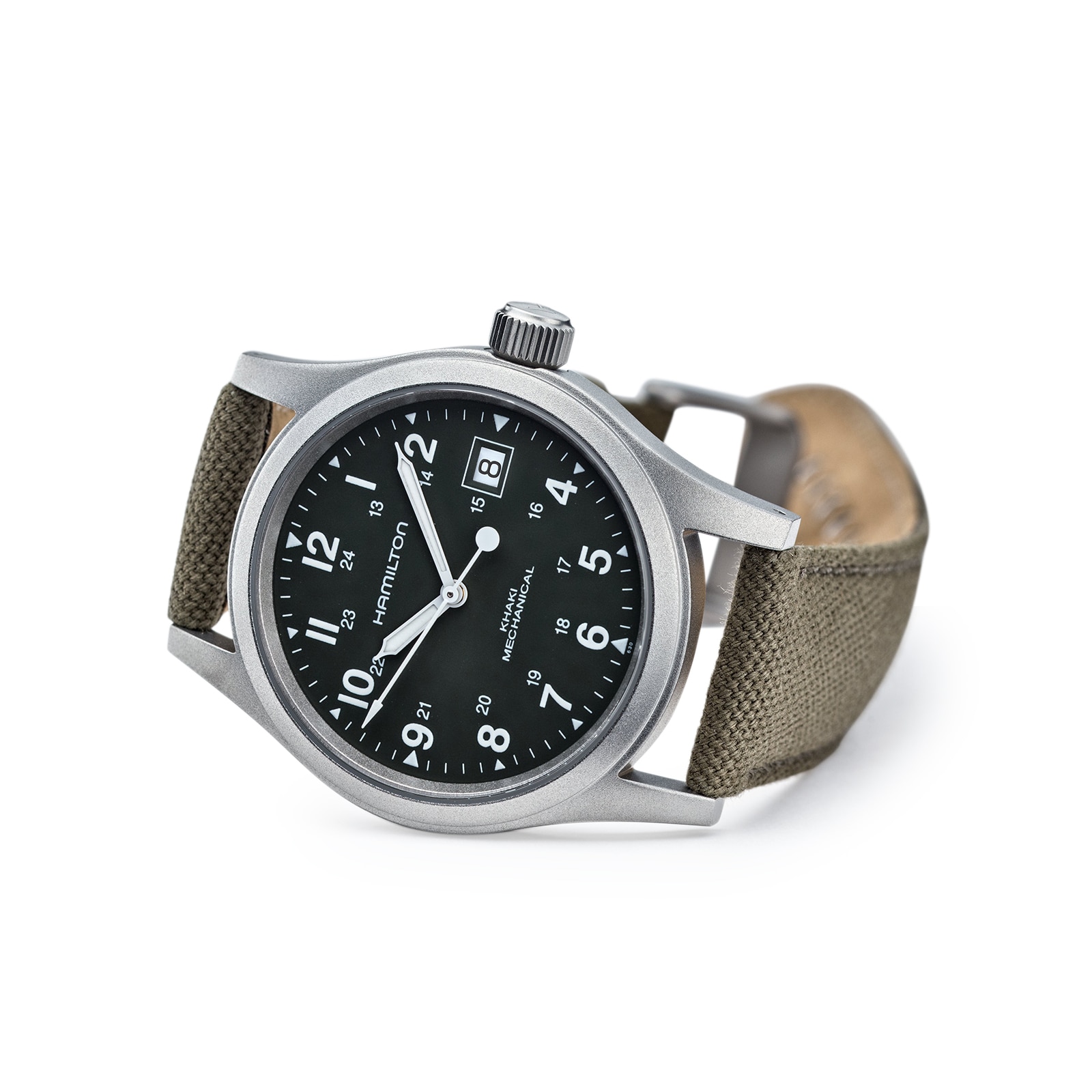 Hamilton Khaki Field Mechanical 38mm Mens Watch Green H69439363