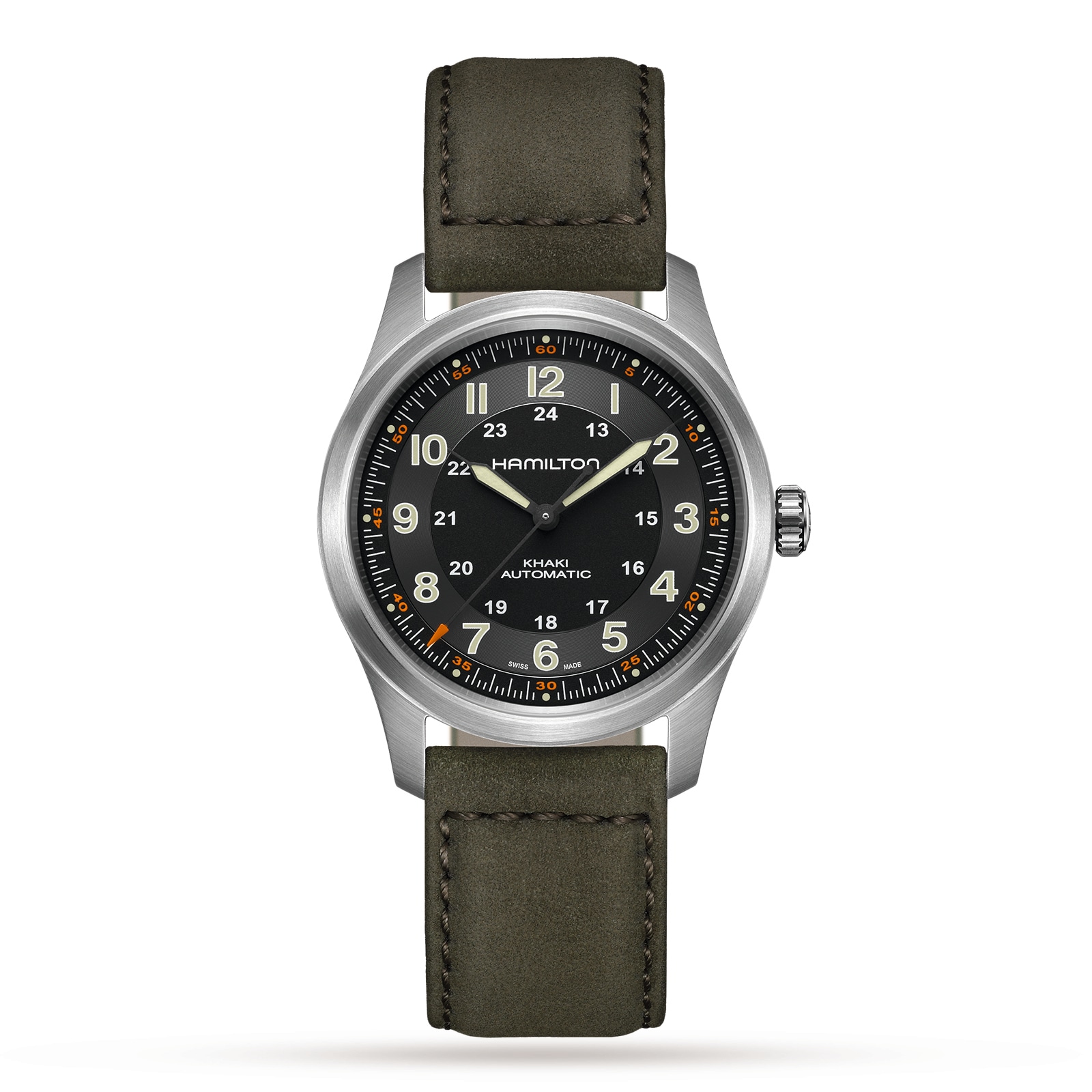 Hamilton Khaki Field Titanium Auto 38mm Mens Watch Black Hamilton Khaki Field Titanium Auto 38mm Mens Watch Black