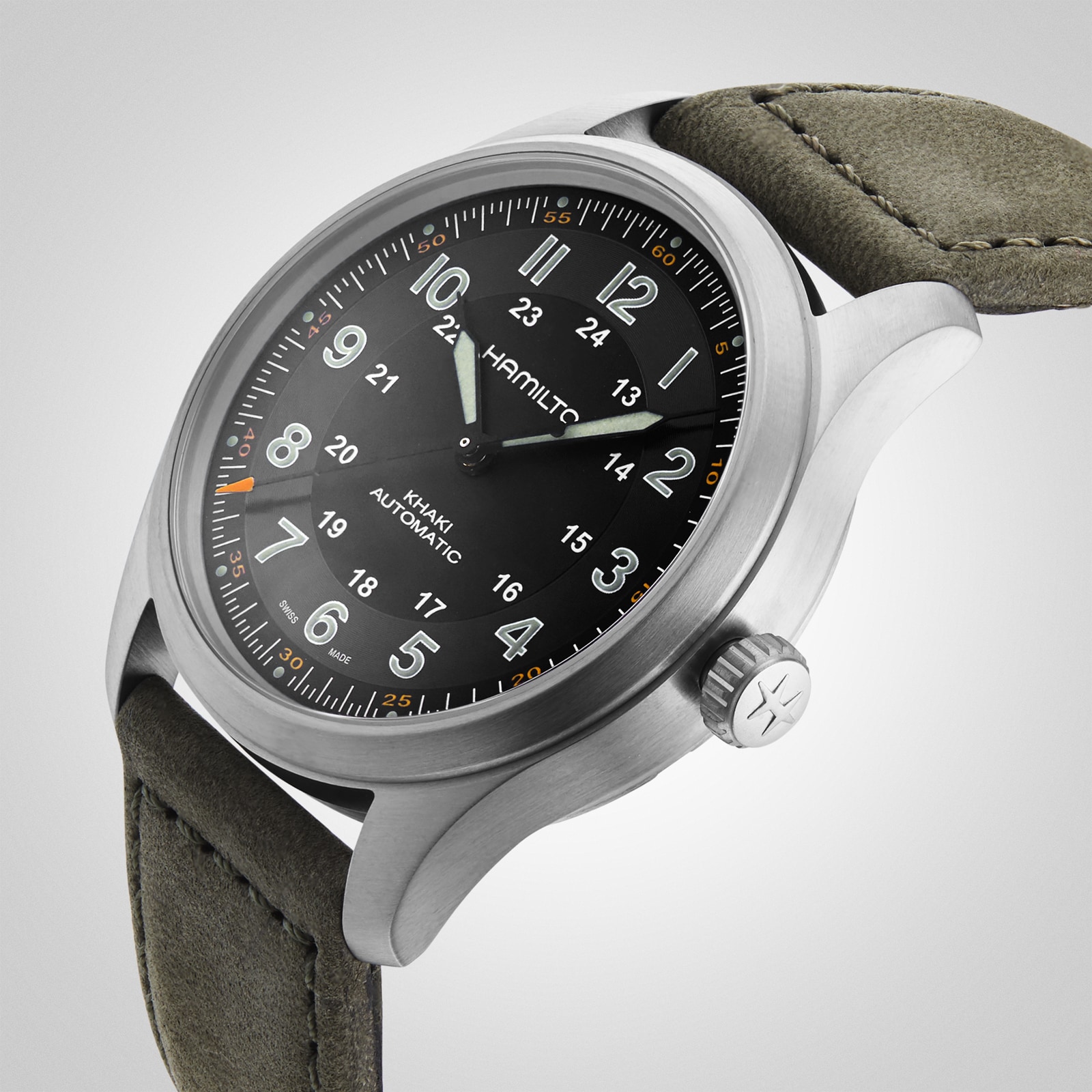 Hamilton Khaki Field Titanium Auto 38mm Mens Watch Black