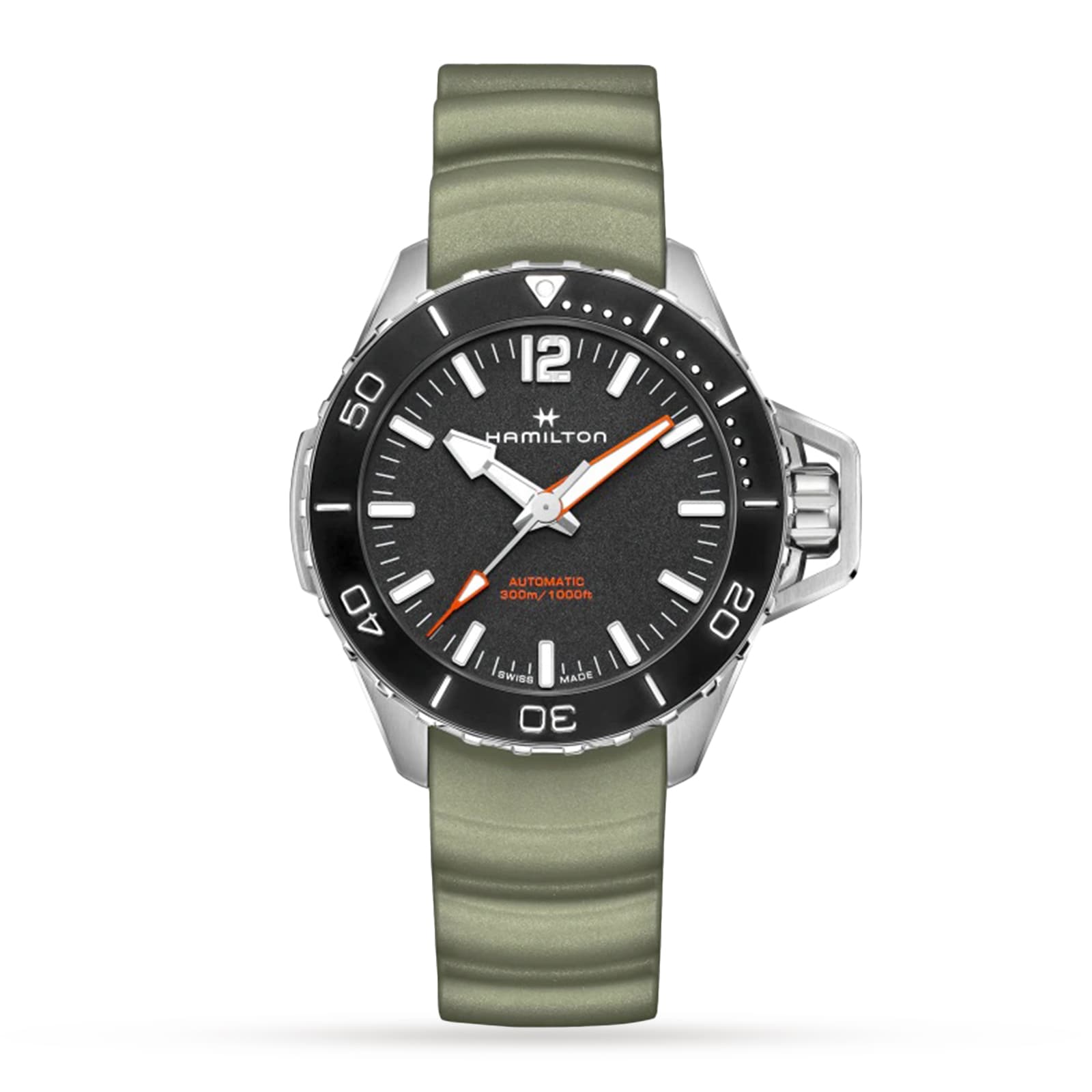 Hamilton Khaki Navy Frogman 46mm Mens Watch Black