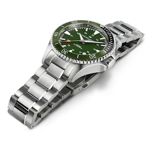 Hamilton Khaki Navy Scuba Auto 40mm Mens Watch Green