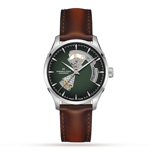 Hamilton Jazzmaster Open Heart 40mm Mens Watch Green