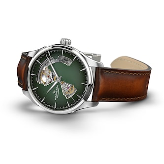 Hamilton Jazzmaster Open Heart 40mm Mens Watch Green H32675560 