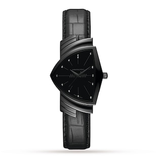 Hamilton Ventura Quartz 32.3mm x 50.3mm Mens Watch Black