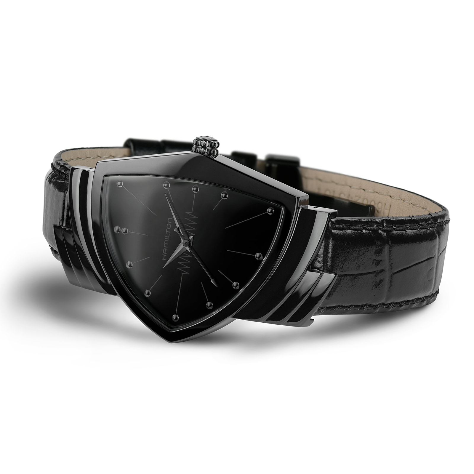 Hamilton Ventura Quartz 32.3mm x 50.3mm Mens Watch Black Hamilton Ventura Quartz 32.3mm x 50.3mm Mens Watch Black