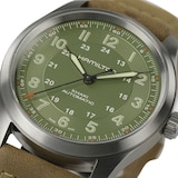 Hamilton Khaki Field Titanium Green dial Brown Strap 38mm