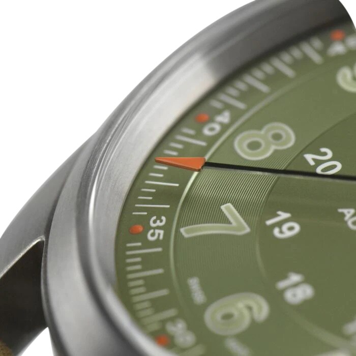 Hamilton Khaki Field Titanium Green dial Brown Strap 38mm