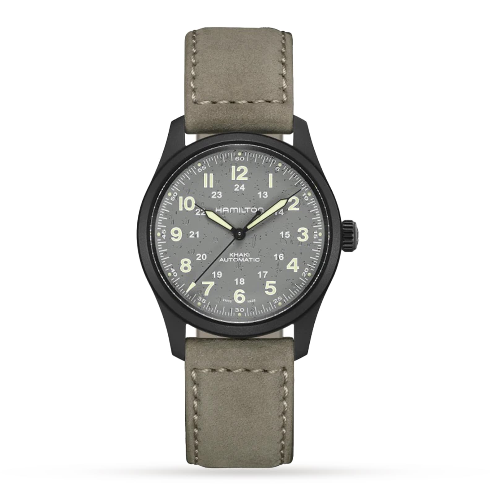 Khaki Field Titanium Grey dial Grey Strap 38mm