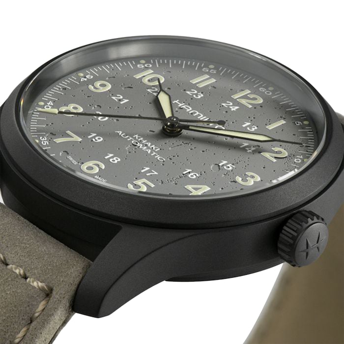 Hamilton Khaki Field Titanium Grey dial Grey Strap 38mm