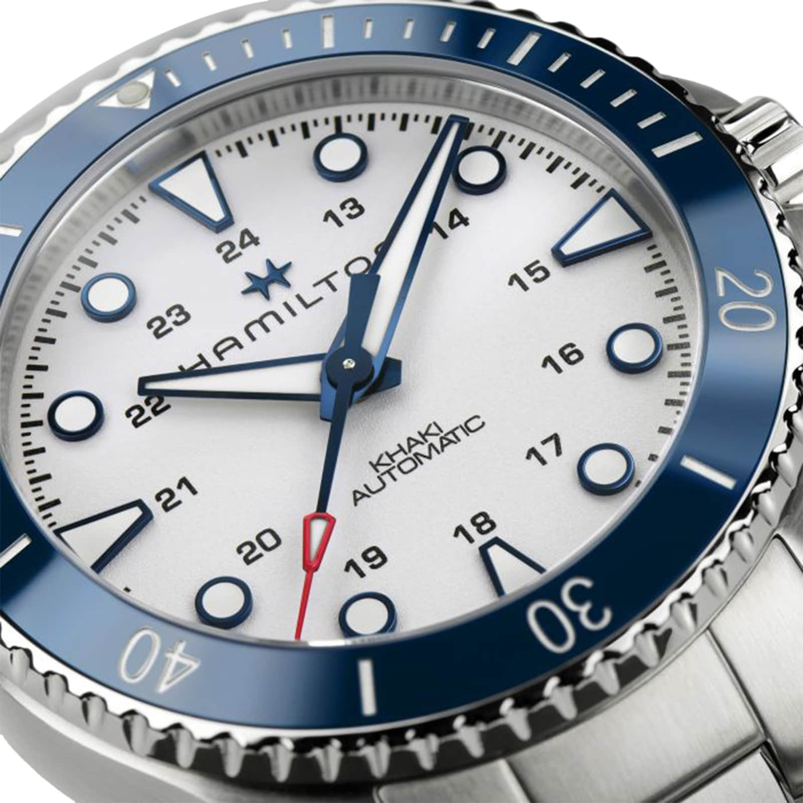 Hamilton Khaki Navy Scuba Auto Silver Dial Stainless Steel Bracelet 43mm