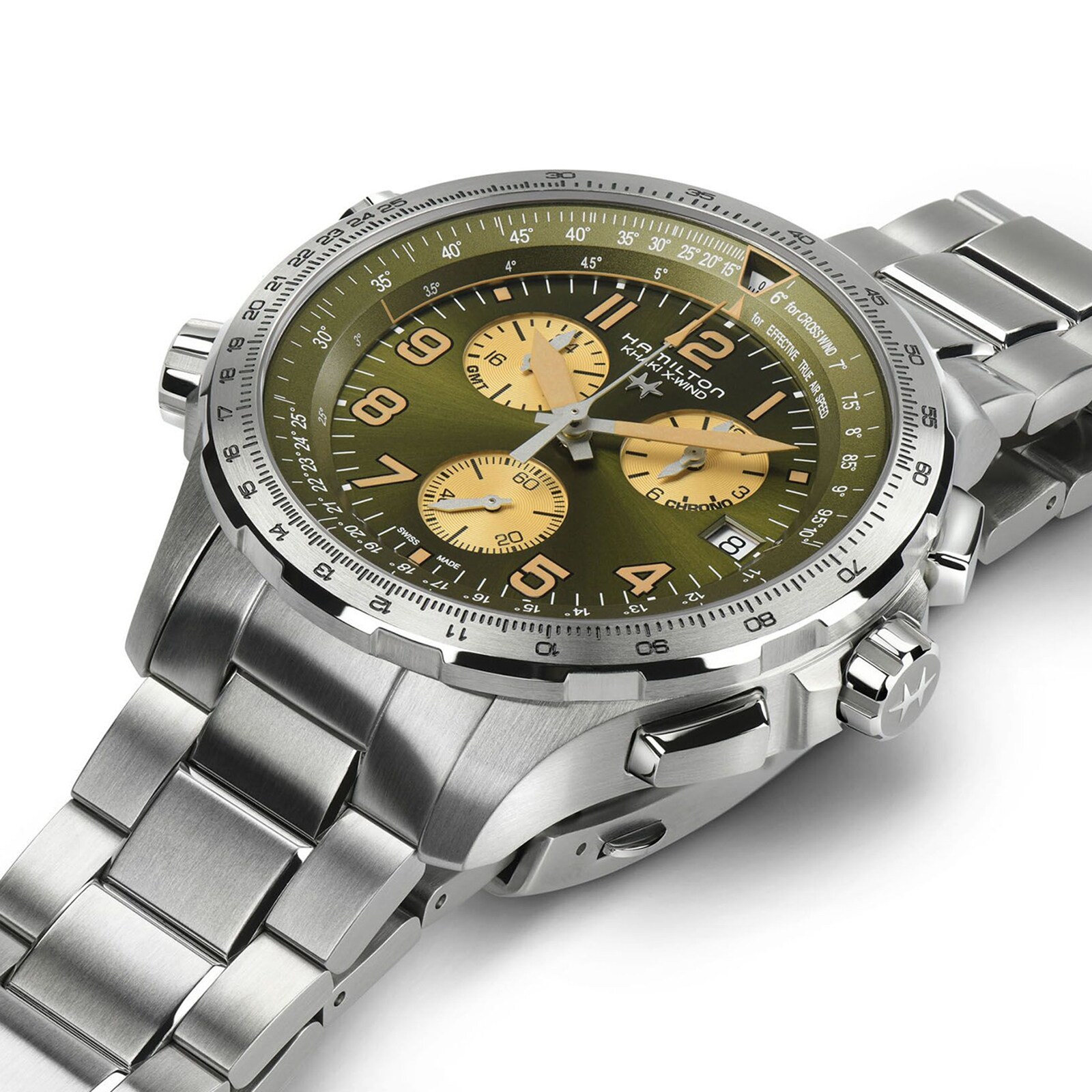 Hamilton Khaki Aviation X-Wind GMT Chrono Quartz 46mm Mens Watch Hamilton Khaki Aviation X-Wind GMT Chrono Quartz 46mm Mens Watch