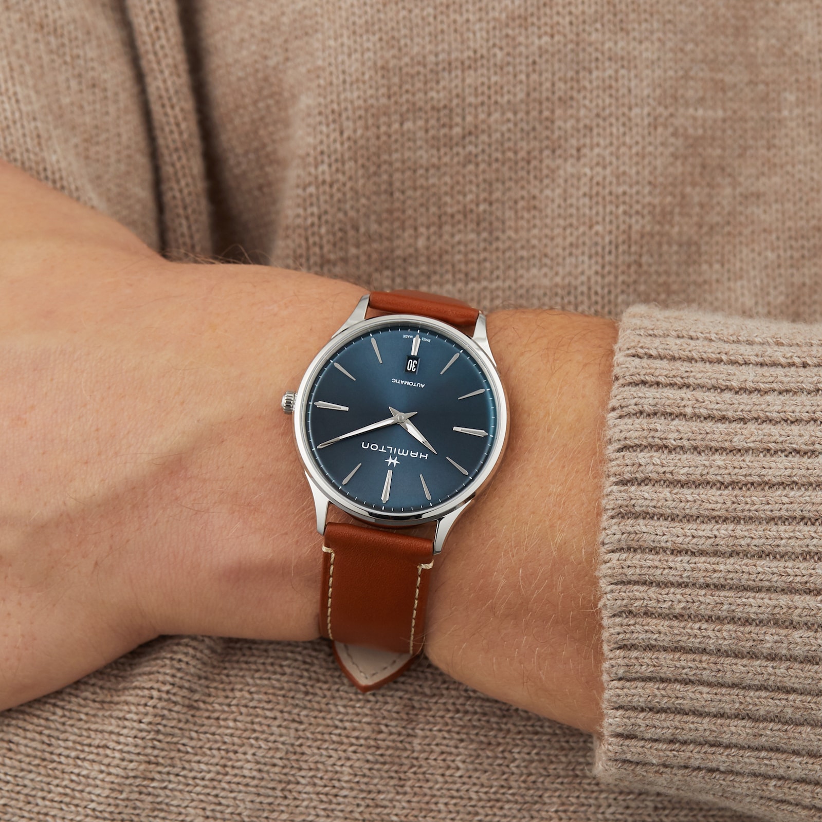 Hamilton JazzMaster Thinline Auto 40mm Mens Watch H38525541 Goldsmiths