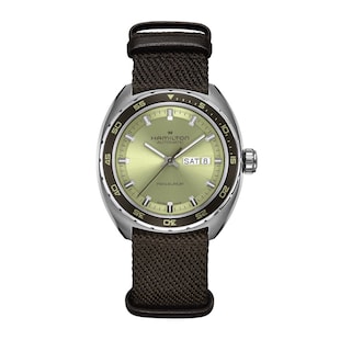 Hamilton American Classic Pan Europ Day Date Automatic 42mm Mens Watch Green