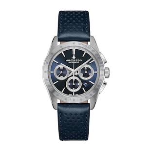 Hamilton Jazzmaster Performer Automatic Chronograph 42mm Mens Watch Blue