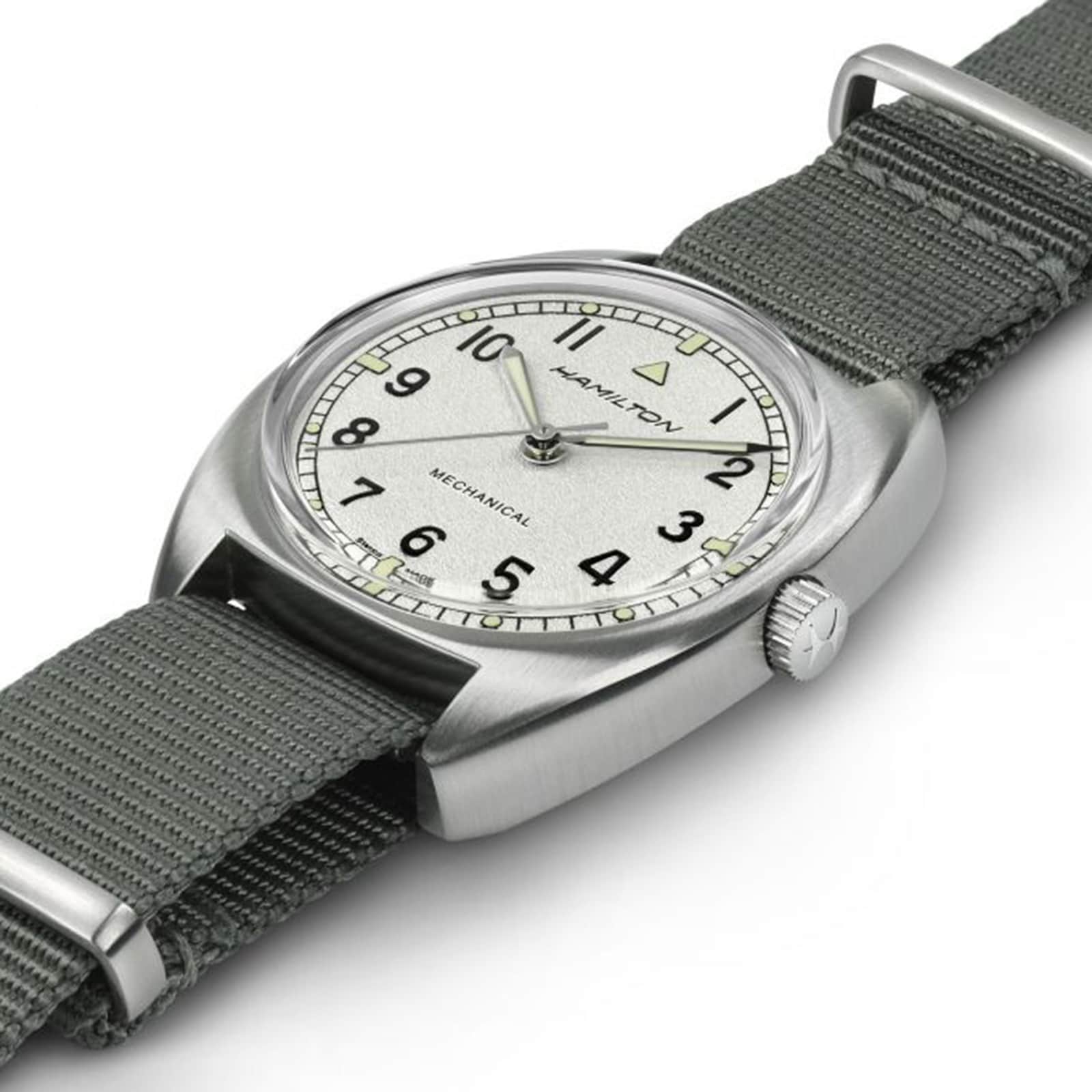 Hamilton Khaki Aviation Pilot Pioneer 36mm Mens Watch - Grey Hamilton Khaki Aviation Pilot Pioneer 36mm Mens Watch - Grey