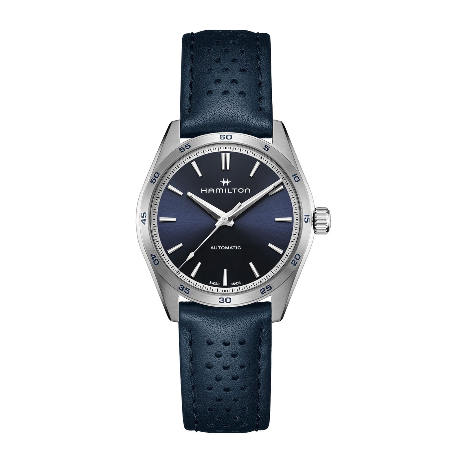 Hamilton Jazzmaster Performer Automatic 38mm Mens Watch Blue