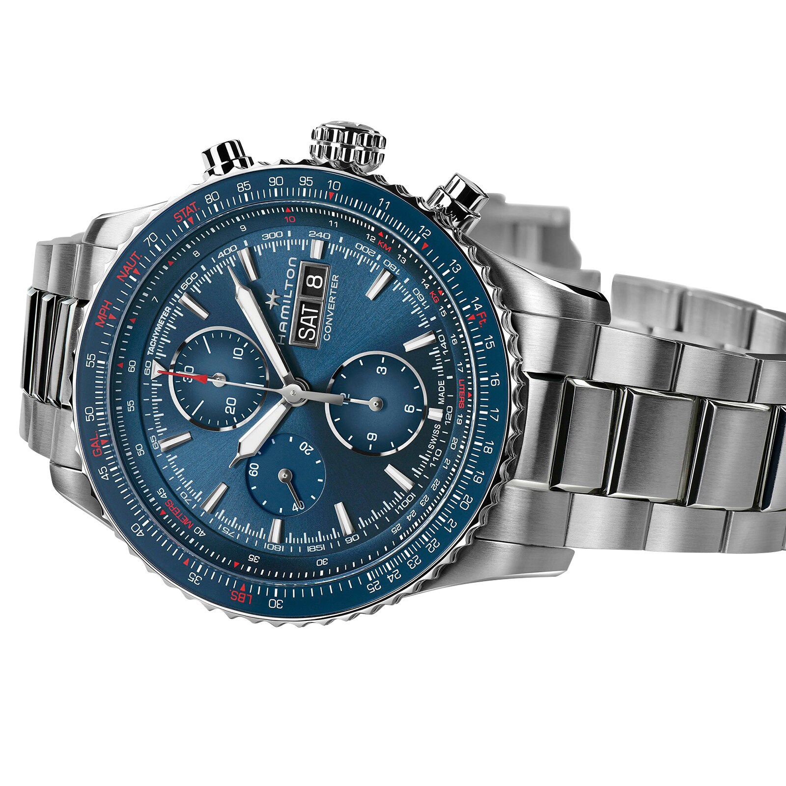 Hamilton Khaki Aviation Converter Auto Chrono 44mm Mens Watch Hamilton Khaki Aviation Converter Auto Chrono 44mm Mens Watch