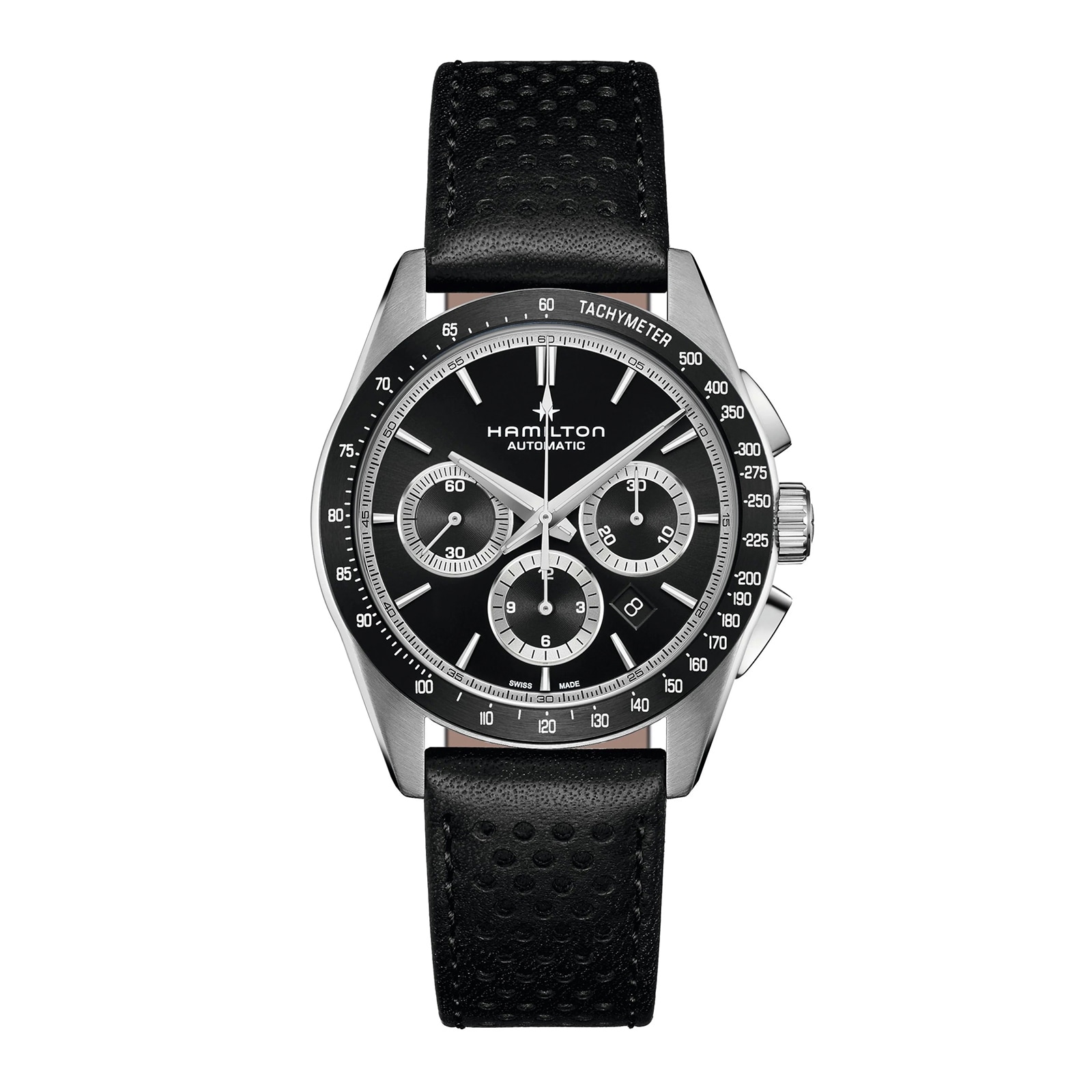 Hamilton Jazzmaster Performer Automatic Chronograph 42mm Mens Watch Black Hamilton Jazzmaster Performer Automatic Chronograph 42mm Mens Watch Black