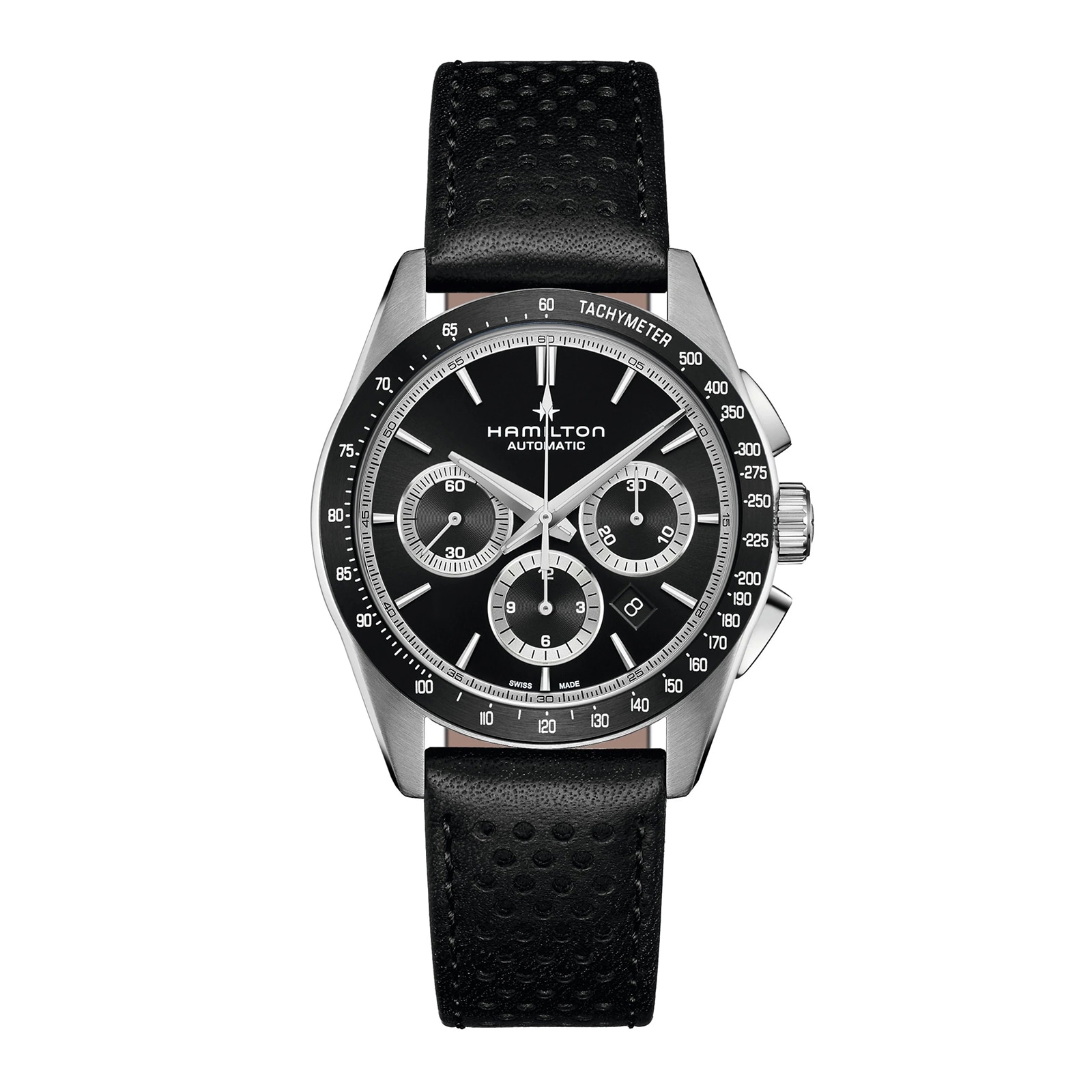 Hamilton Jazzmaster Performer Automatic Chronograph 42mm Mens Watch Black