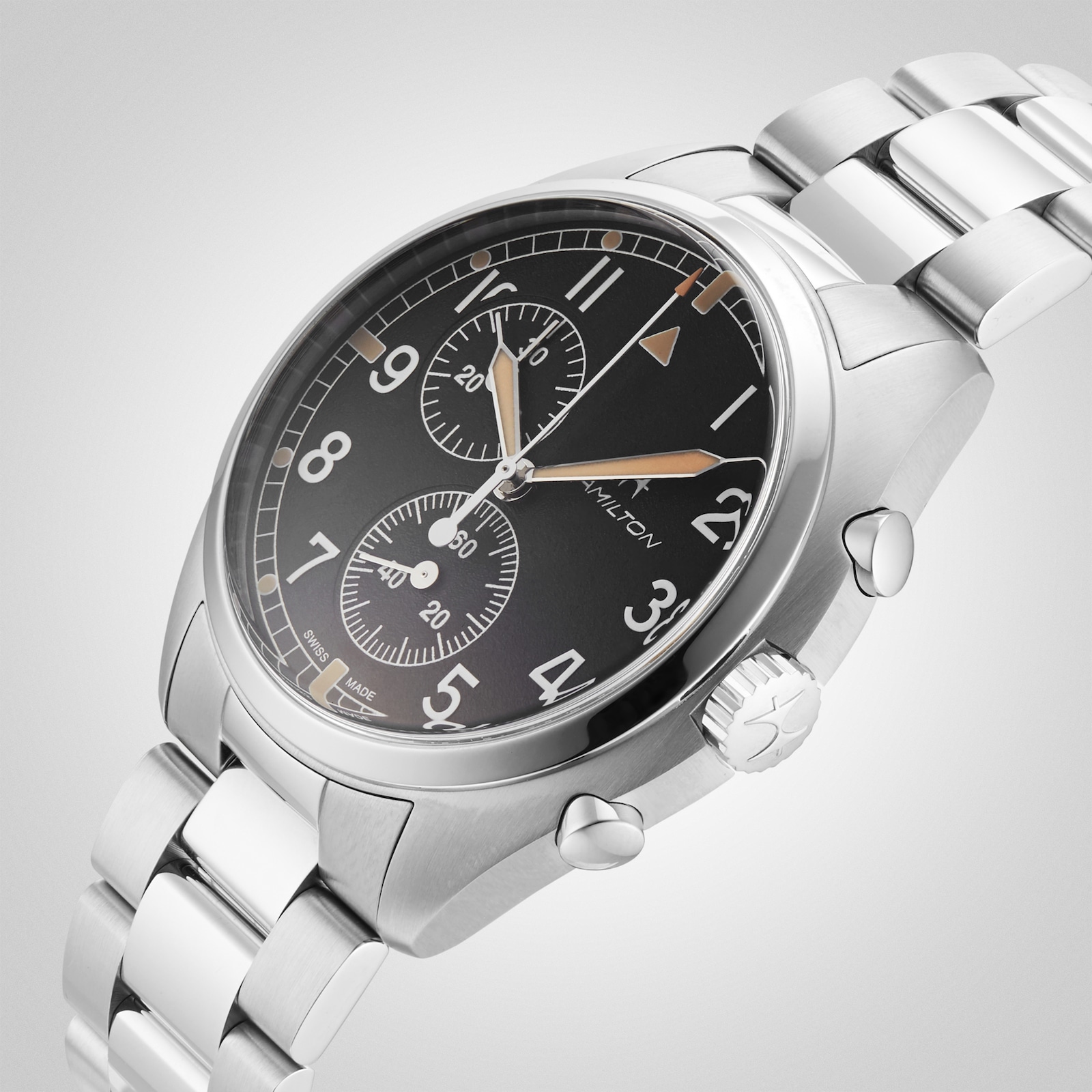 Hamilton Khaki Aviation Pilot Pioneer Chrono Quartz 41mm Mens Watch H76522131 Goldsmiths