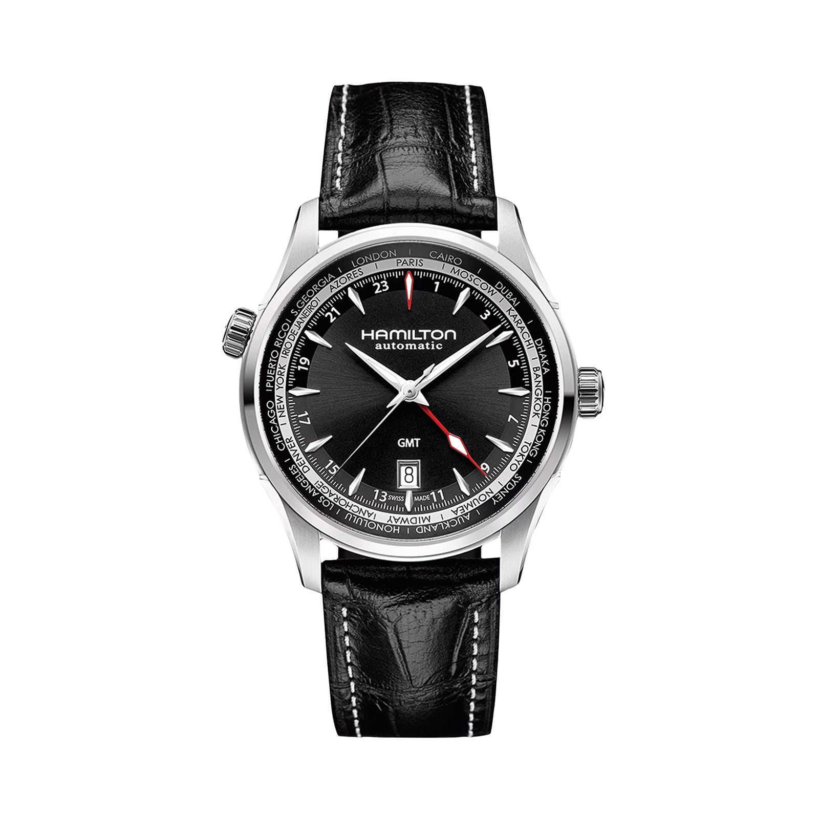 Hamilton Jazzmaster GMT Auto Automatic 42mm Mens Watch Hamilton Jazzmaster GMT Auto Automatic 42mm Mens Watch