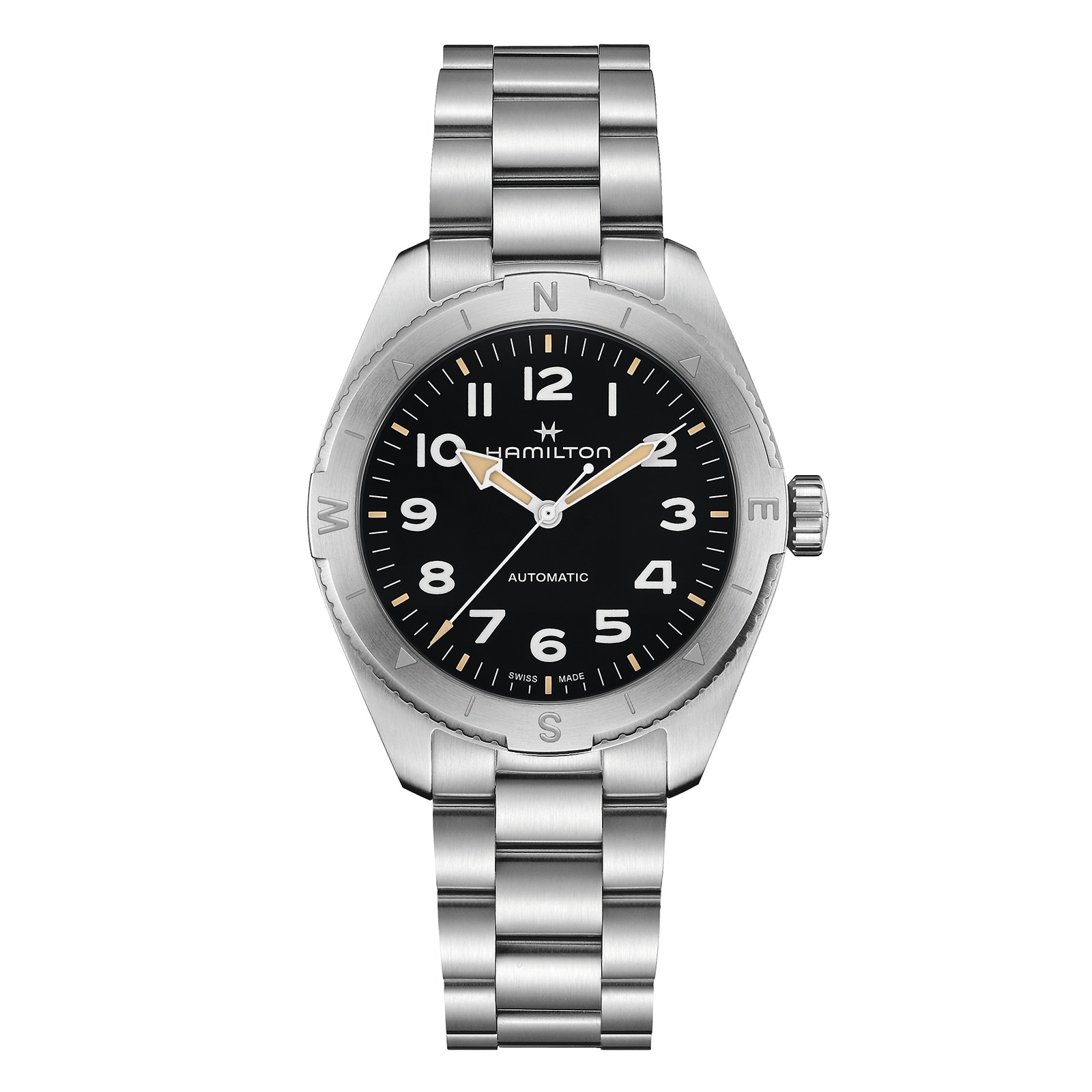 Hamilton Khaki Field Expedition 41mm Mens Watch Black Stainless