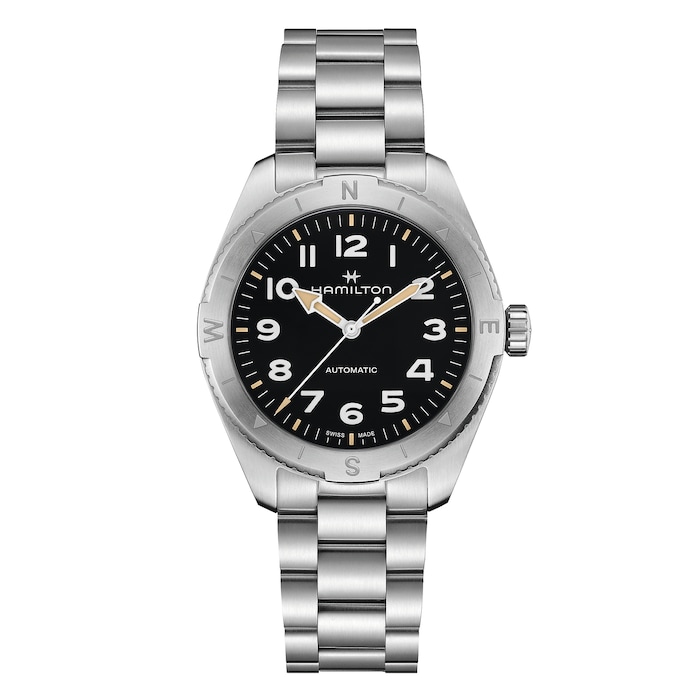 Hamilton Khaki Field Expedition 41mm Mens Watch Black Stainless Steel