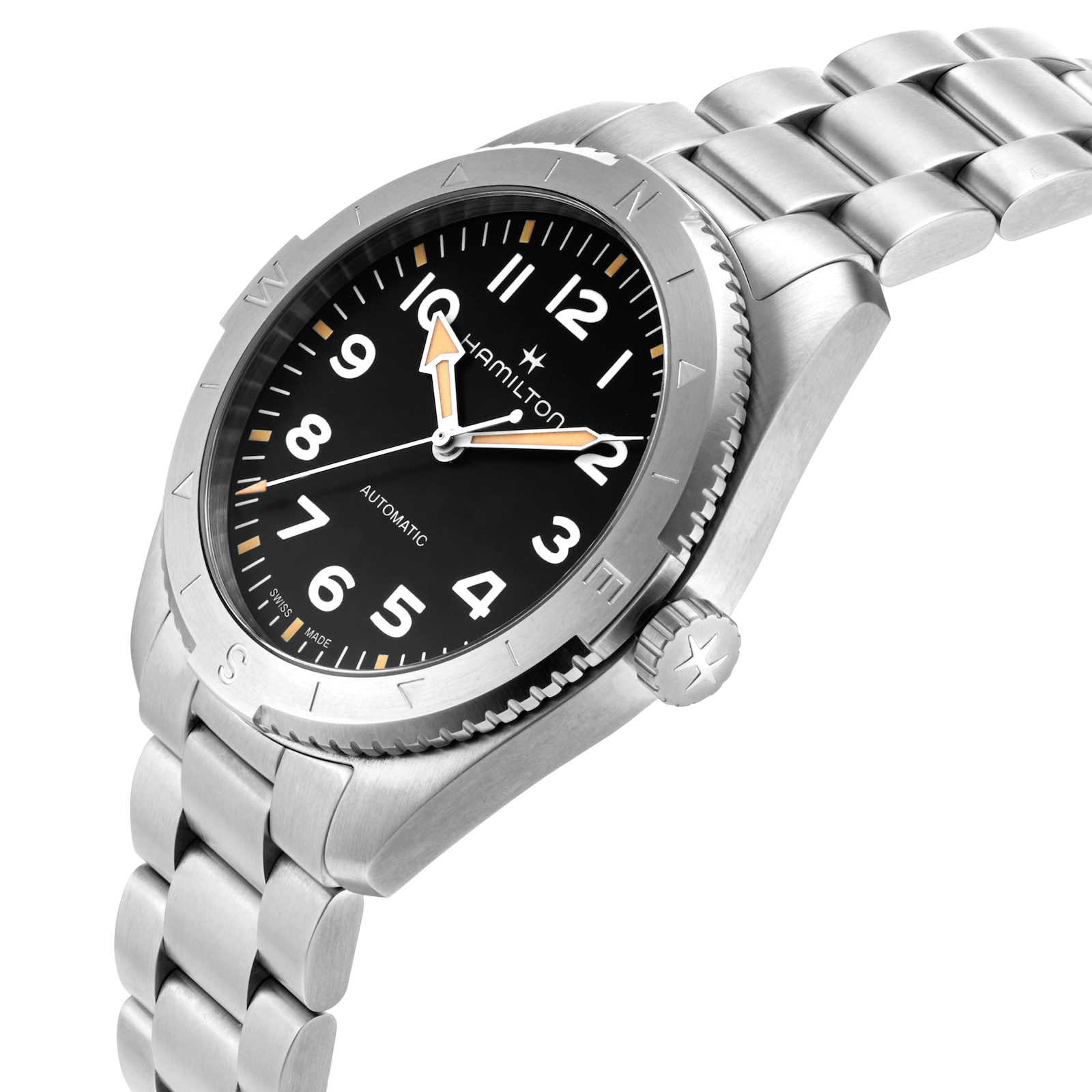 Hamilton Khaki Field Expedition 41mm Mens Watch Black Stainless Steel