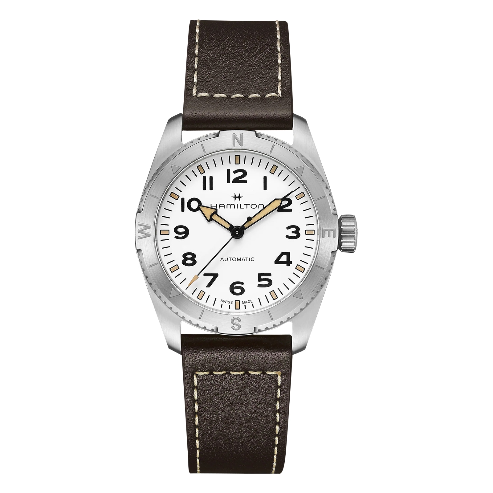 Khaki Field Expedition Automatic 37mm Mens Watch White