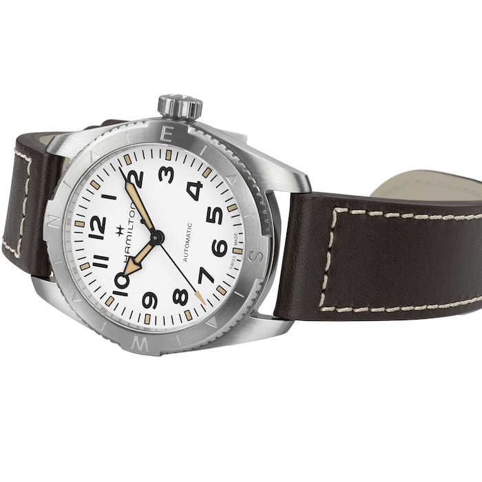 Hamilton Khaki Field Expedition Automatic 37mm Mens Watch White