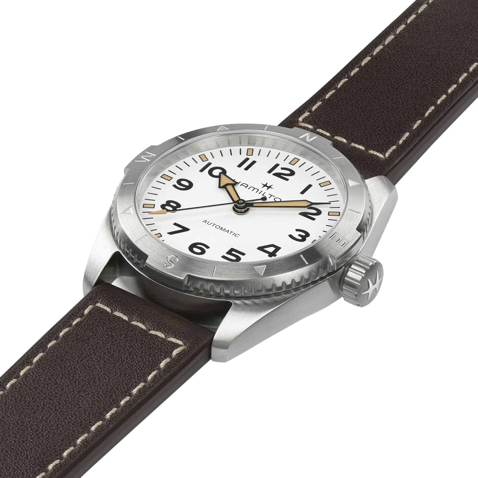 Hamilton Khaki Field Expedition Automatic 37mm Mens Watch White ...