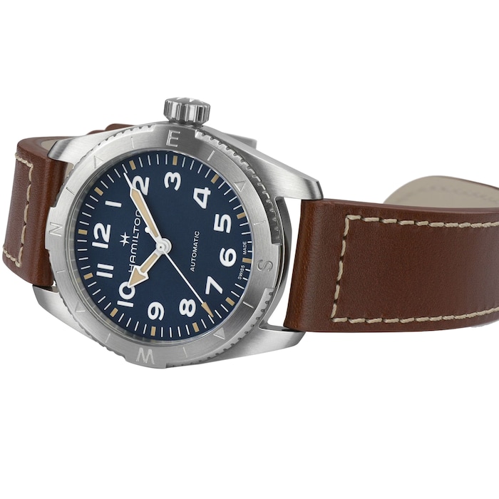 Hamilton Khaki Field  Expedition Automatic 37mm Mens Watch Blue