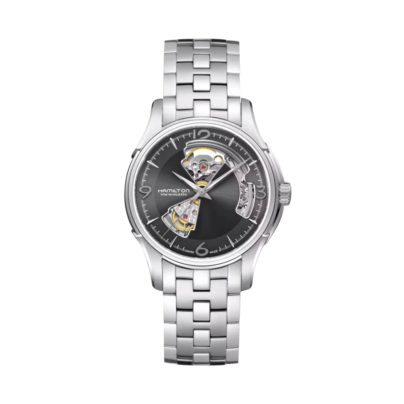 Hamilton Jazzmaster Open Heart Automatic 40mm Mens Watch Grey