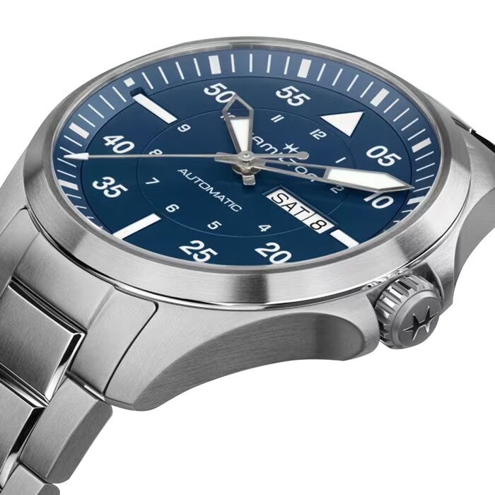 Hamilton Khaki Aviation 42mm Unisex Watch Blue